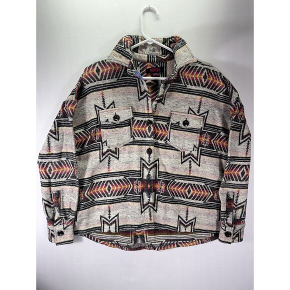 Rock and roll denim Aztec Button Up Cotton Thick Material Women’s Medium - Picture 1 of 5